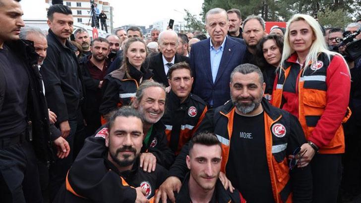 Cumhurbaşkanı Erdoğan ve Bahçeli, Adıyaman'da