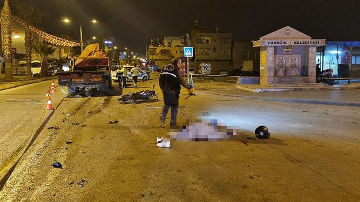 Çekici ile çarpışan motosikletin sürücüsü hayatını kaybetti