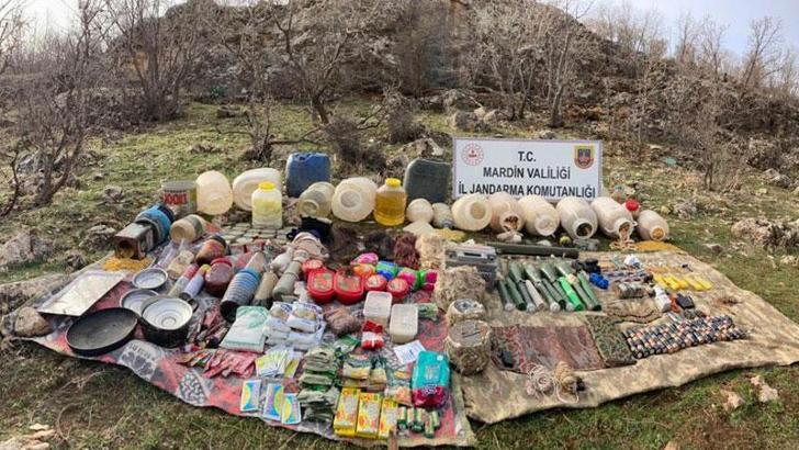 Mardin'de sığınakta PKK'ya ait mühimmat ele geçirildi