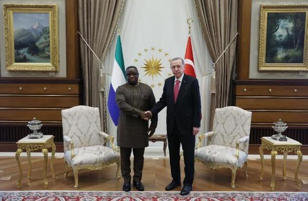 Cumhurbaşkanı Erdoğan, Sierra Leone Cumhurbaşkanı ile görüştü
