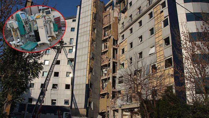 Hastaların ölüme terk edildiği iddia edilen özel hastanede tıbbi cihazlar tahliye ediliyor