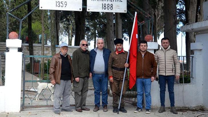 Çanakkale'ye yürüyen gazi torunu Gelibolu'da