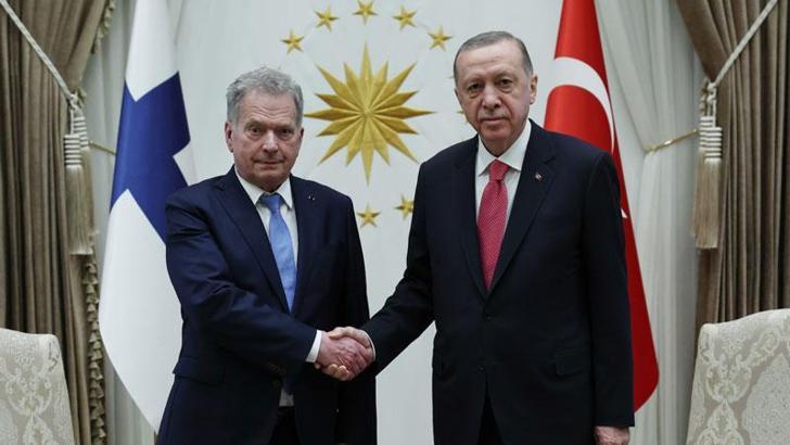 Cumhurbaşkanı Erdoğan, Finlandiya Cumhurbaşkanı ile bir araya geldi