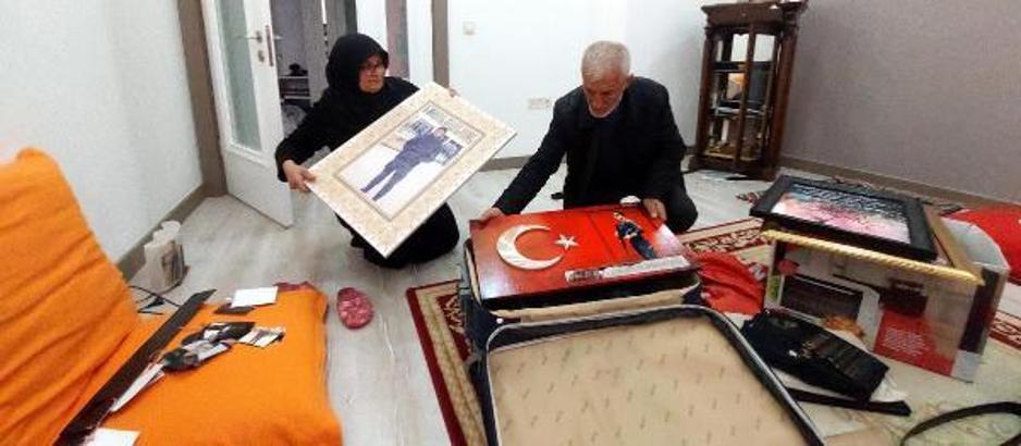 Ölümü göze alıp, eve girerek şehit evlatlarından kalan hatıraları çıkardılar