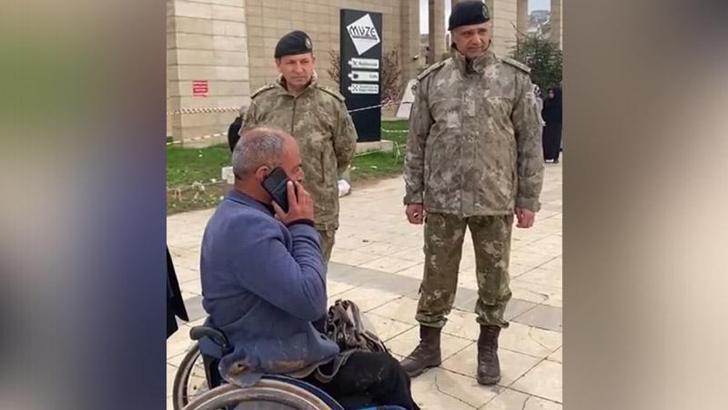 MSB: Selden etkilenen vatandaşa, akülü tekerlekli sandalye teslim edildi