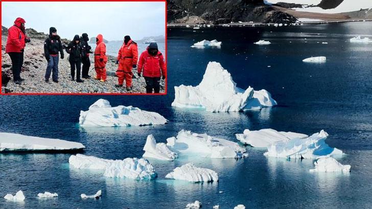 Kutup projeleri birinci olan lise öğrencileri, Antarktika'da