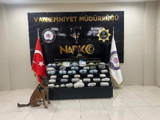 'Bobi' ile aramada 31 kilo 770 gram uyuşturucu ele geçirildi