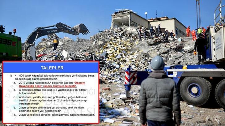 Yıkılan hastanenin müteahhidi ve fenni mesul hakkında yakalama kararı