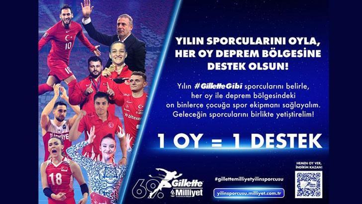 Milliyet Yılın Sporcusu Ödülleri’nde oylar, afet bölgesindeki çocukların spor ihtiyaçlarında birleşiyor