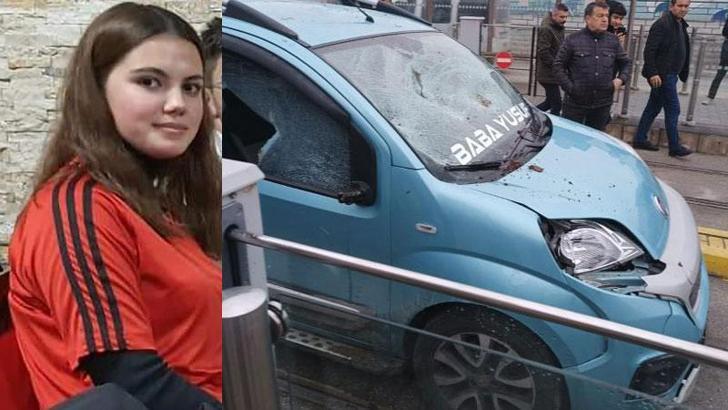 Tramvay yoluna giren kamyonetin çarptığı liseli hayatını kaybetti