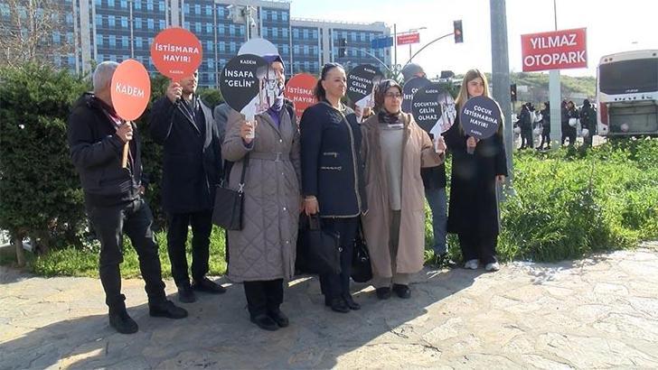 6 yaşında evlendirilme davası: Adliye önünde toplandılar