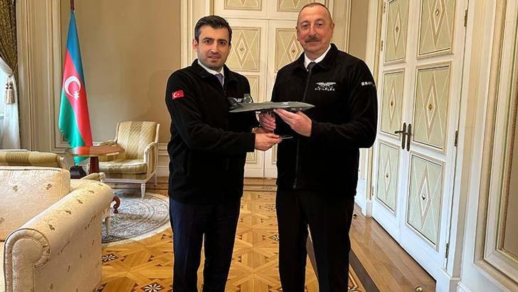 Selçuk Bayraktar, Azerbaycan Cumhurbaşkanı Aliyev’i ziyaret etti