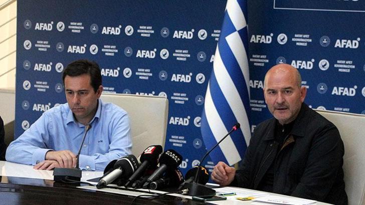 Bakan Soylu, Yunanistan Göç ve İltica Bakanı Mitrakis ile buluştu