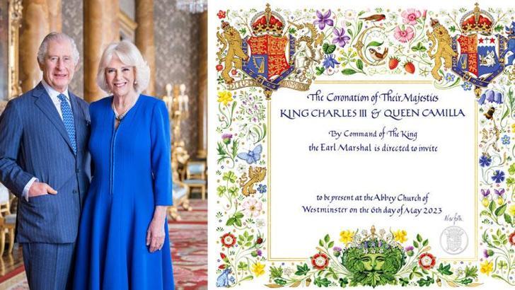 Kral 3. Charles’ın taç giyme töreninin davetiyesi tanıtıldı