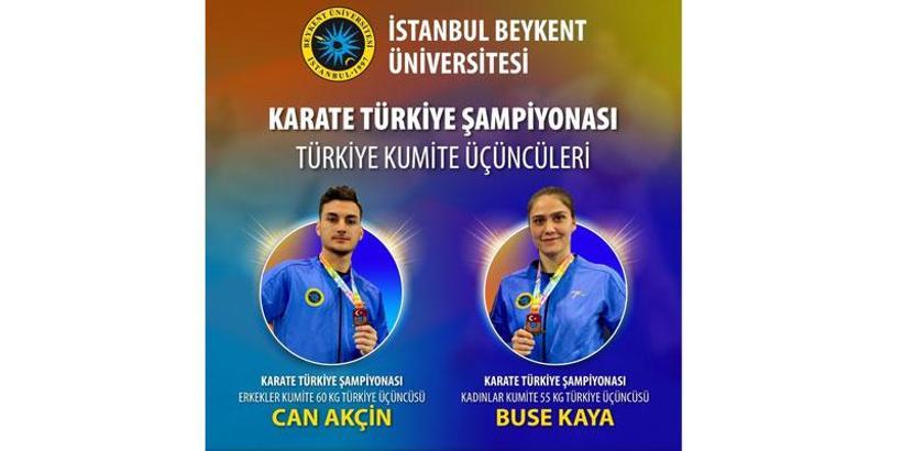 Karate Türkiye Şampiyonası’ndan madalya ile döndüler