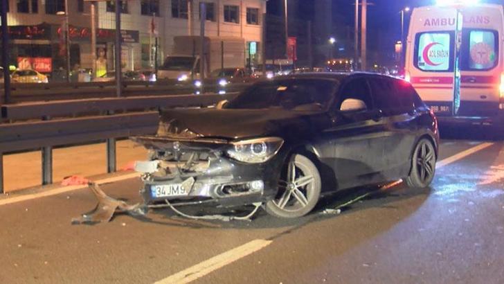 Bahçelievler D-100'de 3 aracın karıştığı kazada, 1 ölü, 3 yaralı