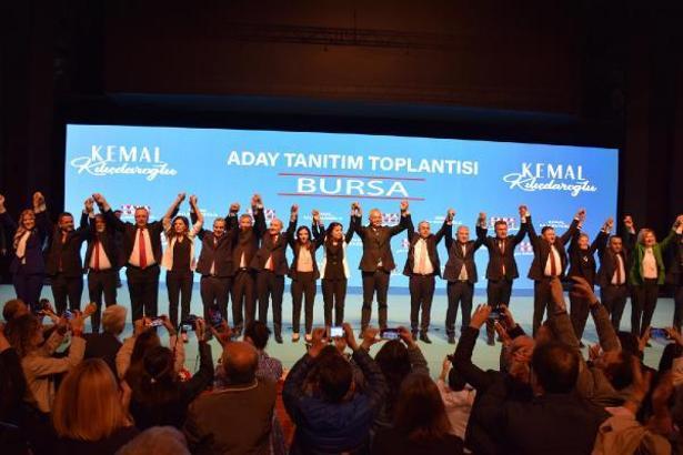 CHP Bursa İl Başkanlığı milletvekili adaylarını tanıttı