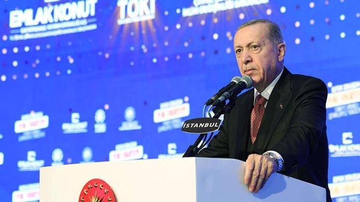 Cumhurbaşkanı Erdoğan Fikirtepe'de anahtar teslim ve temel atma törenine konuştu