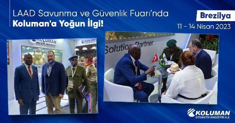 LAAD Savunma ve Güvenlik fuarında Koluman’a yoğun ilgi