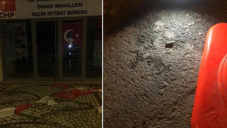 Ataşehir'de CHP seçim bürosuna saldırı