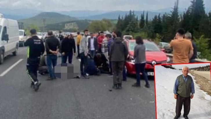 Mezarlık ziyaretine giderken otomobil çarpan baba öldü, oğlu ağır yaralı