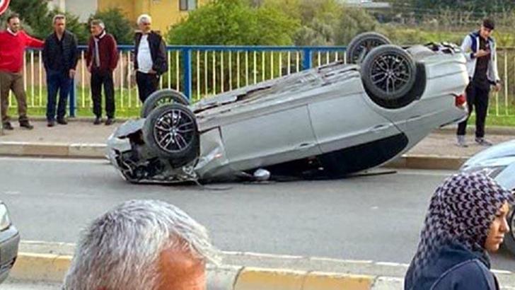 2 otomobilin çarpıştığı kazada 7 kişi yaralandı