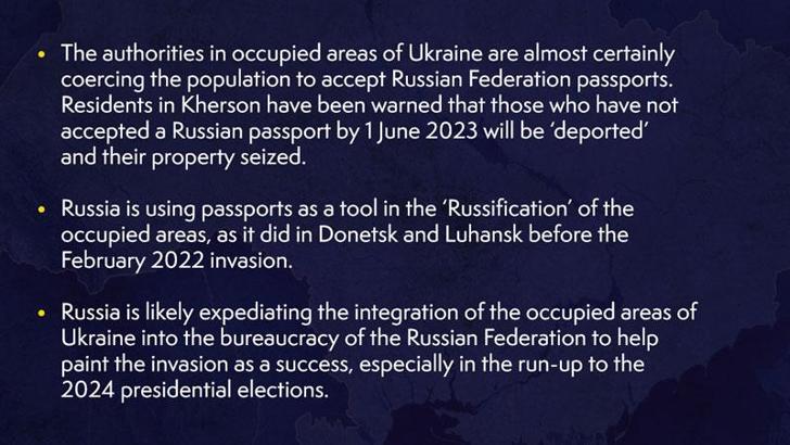 İngiltere istihbarat raporu: Rusya işgal bölgelerinde halkı Rus pasaportuna zorluyor