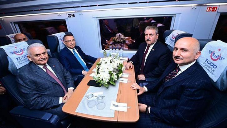 Ankara-Sivas hızlı treni ilk seferi için başkentten hareket etti