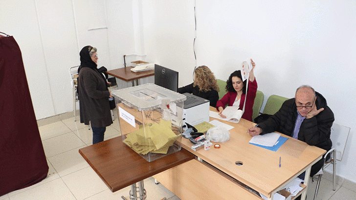 Eskişehir'deki Hasan Polatkan Havalimanı'nda tek sandık kuruldu