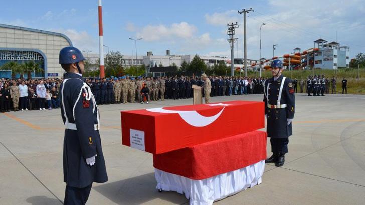 Şehit astsubay, memleketine uğurlandı