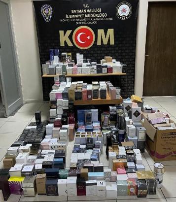 Batman'da 787 gümrük kaçağı parfüm ele geçirildi