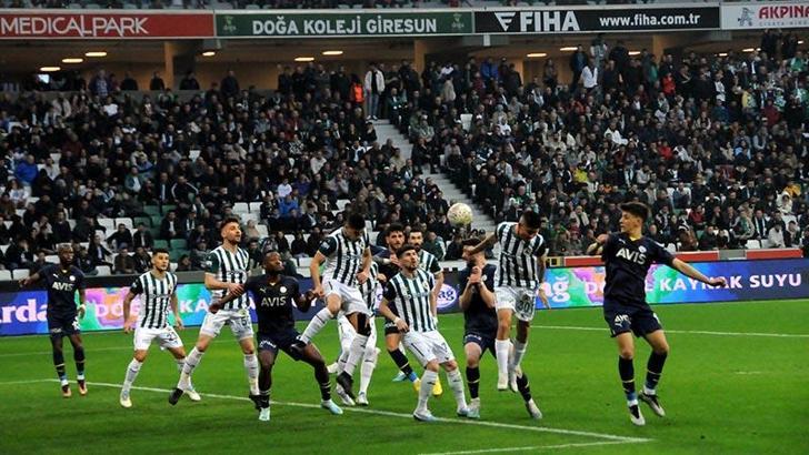 Giresunspor - Fenerbahçe: 1-1