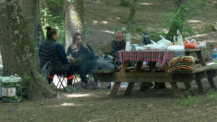 Oyunu kullananlar Belgrad Ormanı'nda piknik yaptı