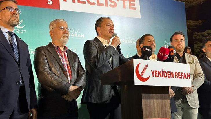 Erbakan: Cumhurbaşkanlığı seçimlerinin ikinci tura kaldığı görülmektedir