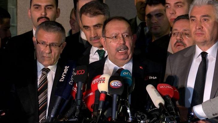 YSK Başkanı Yener: Genel açılan sandık oranımız yüzde 87.13'dür.