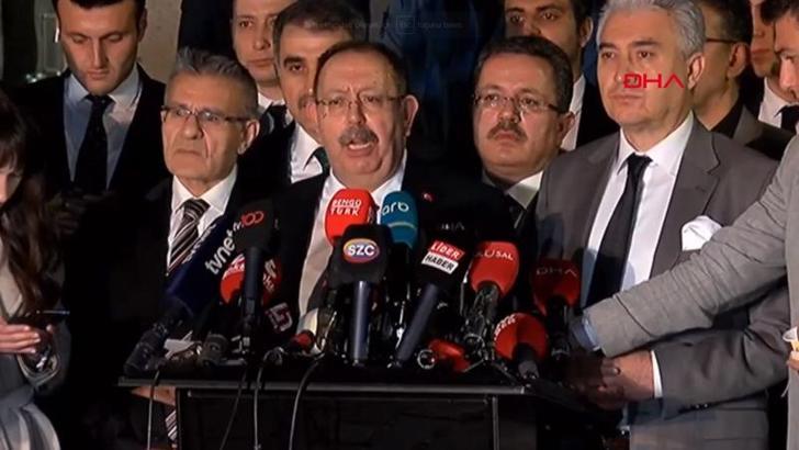 YSK Başkanı Yener oy oranlarını açıkladı