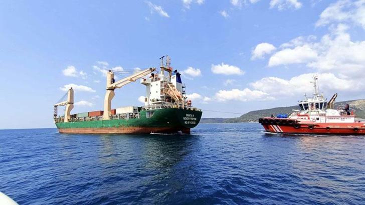Çanakkale Boğazı’nda Rus kargo gemisi arızalandı