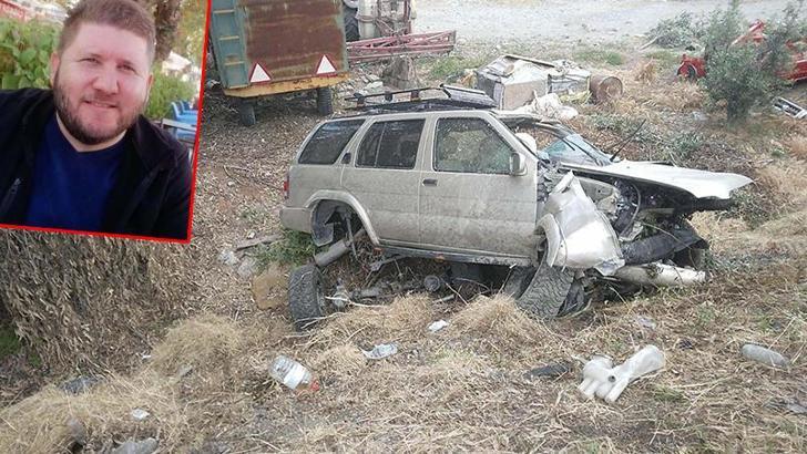 Otomobil, şarampole devrildi; sürücü öldü