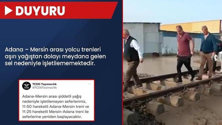 Adana-Mersin tren seferleri yeniden başladı