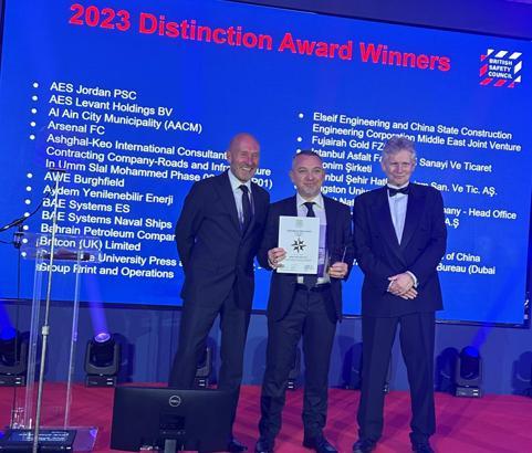 Aydem Yenilenebilir Enerji'ye 'Uluslararası İş Güvenliği Üstün Başarı' ödülü