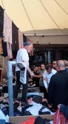 Pazarda esnaf ile İmamoğlu tartıştı