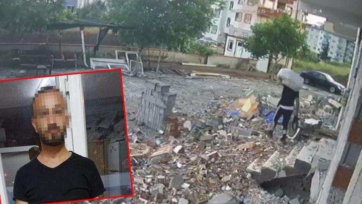 Hasar gören binadaki hırsızlığa tutuklama