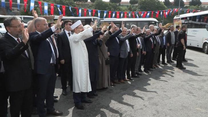 İlk hac kafilesi Harem'den uğurlandı