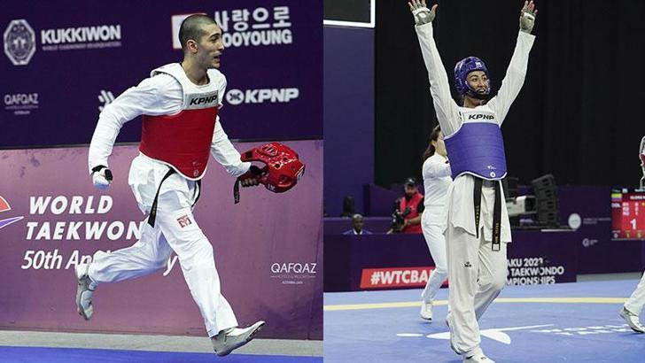 Milli tekvandocular Nafia Kuş ve Hakan Reçber altın madalya kazandı