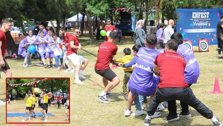 Gönüllü sporcular, özel gereksinimli bireylerle festivalde buluştu