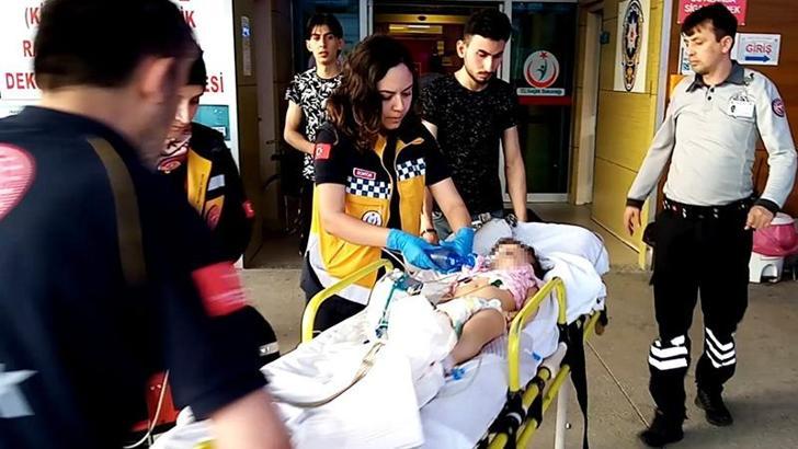 Soluk borusuna fıstık kaçan bebek, ‘Heimlich manevrası’ ile hayata döndürüldü