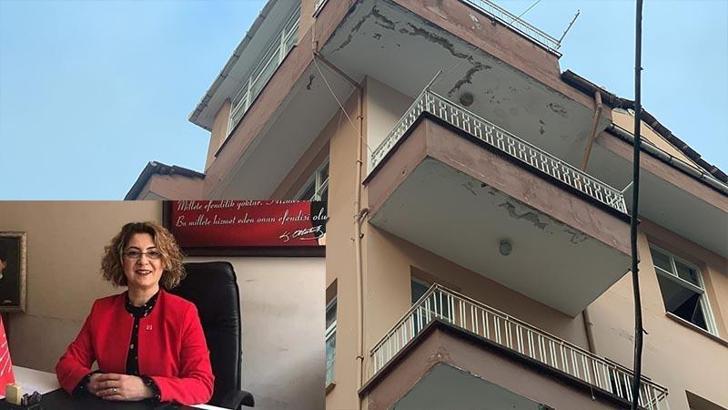 CHP Rize Kadın Kolları eski başkanı olan Ardal, can silerken 5'inci kattan düştü
