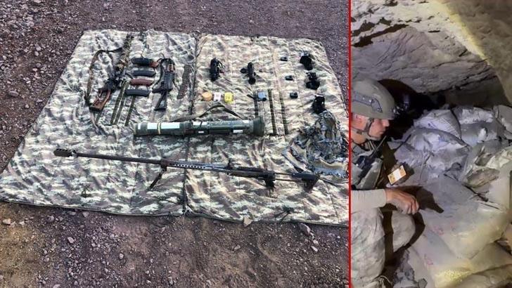 Pençe Operasyonu bölgelerinde PKK'ya ait silah ve mühimmat ele geçirildi
