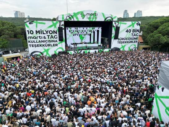 Martı’dan 40 bin TAG sürücüsü ve 10 milyon kullanıcısına festival