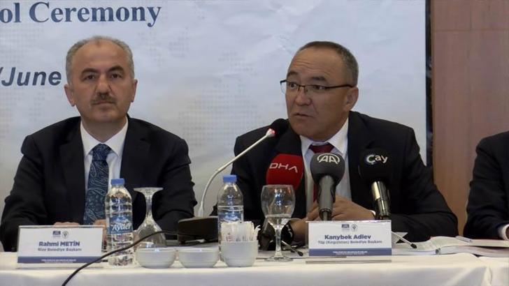 Türkiye ve Kırgızistan cumhurbaşkanlarının memleketleri arasında 'kardeş şehir' protokolü